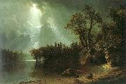 Albert Bierstadt Passing Storm over the Sierra Nevada oil on canvas
